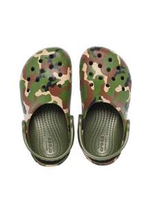 Crocs Classic Printed Unisex Clog Army Green / Multi CR205813 - Army Green - View 2