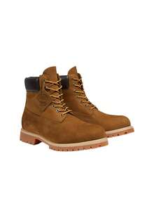 Timberland 6 Inch Lace Up Men's Waterproof Boot Dark Wheat Nubuck TB172066EBL1 - Dark Wheat Nubuck - View 4