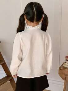 DAZY 女童长袖衬衫（春季款） - 白色 - 查看 6