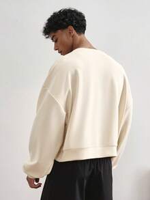 TOKVUE Men's Casual Printed Patchwork Pullover Sweatshirt - Multicolor - View 2