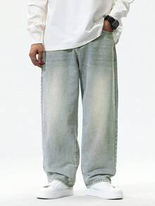 Claim Dot Quần jeans ống đứng nam, phong cách thường ngày, phù hợp đi làm và dạo phố. - Rửa nhẹ - Xem 3