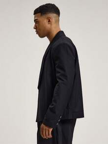 Musero Oversized Boxy Large Lapel Cropped Single Breasted Blazer Back Suit Pant Style Stand Alone Blazer Autumn Winter Essentials Tailoring Smartwear