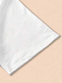 Camiseta estampada, estampado cute sweet brainrot spider web araña arañita , playera manga corta cuello redondo para niña, blusa gráfica corte regular casual elástica. Ajuste cómodo para uso diario de los infantes. - Blanco - Ver 5