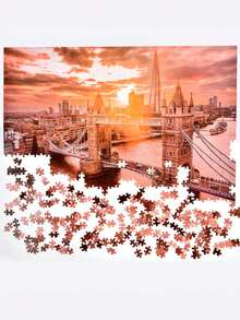 1000 Pcs Jigsaw Puzzle , Large Puzzle 70x50cm, Landscape & Cartoon Art, Stress Relief Gifts, Home Decor, Family & Party Activities - Multicolor - View 4
