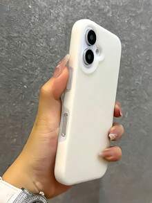 适用于 17/11/12/13/15/16/14 英寸手机的果冻手机壳，防震磨砂硬质后盖，带大摄像头孔，时尚保护壳，礼品装 - 白色 - 查看 6