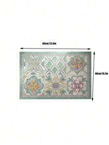 1 Piece Of Entrance Floor Mat, Entrance Door Mat For Scraping Mud And Dirt, Cartoon Pattern Dopamine Silicone Roller Door Mat, Household Wear-Resistant And Stain-Resistant Entrance Mat, Scratch-Off And Mud-Removing, Cut-Able Entrance Mat, Valentine's Day - Multicolor - View 10