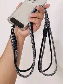 1条可调节长挂绳，带卡通吊坠，通用手机壳挂绳，可拆卸斜挎项链，含手机支架 - 彩色 - 查看 1