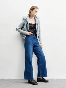 CUCCOO BIZCHIC 女士休闲百搭通勤搭扣平底鞋 - 黑色 - 查看 6