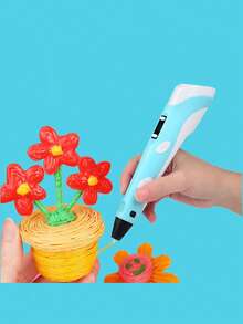 一套3D打印笔（蓝色）、3D打印笔架、画册、USB数据线（不含适配器）。返校季必备 - 藍色 - 查看 2