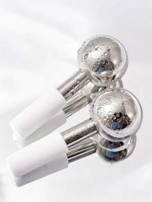 Madebyblanc LUONKOS Gua Sha Ice Ball - 2 Pieces Set, Silver Stainless Steel - Facial Massager And Lymphatic Drainage Massager - Reduces Puffiness, Fine Lines, And Dark Circles. - Multicolor - View 1