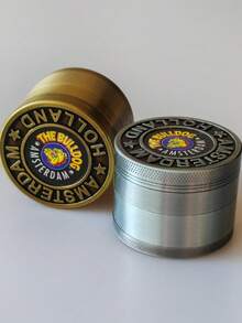 4-Layer Zinc Alloy Grinder, Gold & Silver Dog Head Design, Durable Spice Crusher With Sharp Serrations For Efficient Grinding, Herb Grinder Mill - Multicolor - View 6