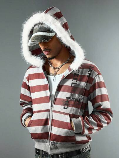 Street Life Felpa con cappuccio casual da uomo, stile urban scuro, autunno/inverno