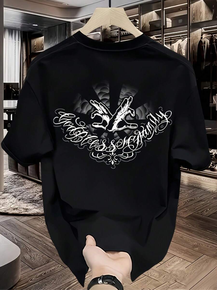 Hombre002 Nueva playera mexicana casual de alta calidad: diseño original, tejido duradero y confort incomparable. Unisex perfecta para lucir estilo todos los días. - Negro - Ver 1