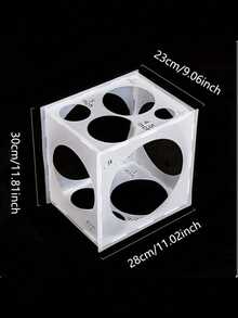 1 Pc, 11-Hole Balloon Sizing Box, Foldable Balloon Decorating Measuring Tool, For Balloon Arches, Party Decorations, Birthday Balloons, Birthday Decorations, Exquisite Room Decorations, Party Supplies. - Multicolor - View 13