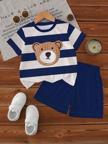 SHEIN Playful Pals 1 Set Baby Boys Casual Fashionable Cool Cute Bear ...