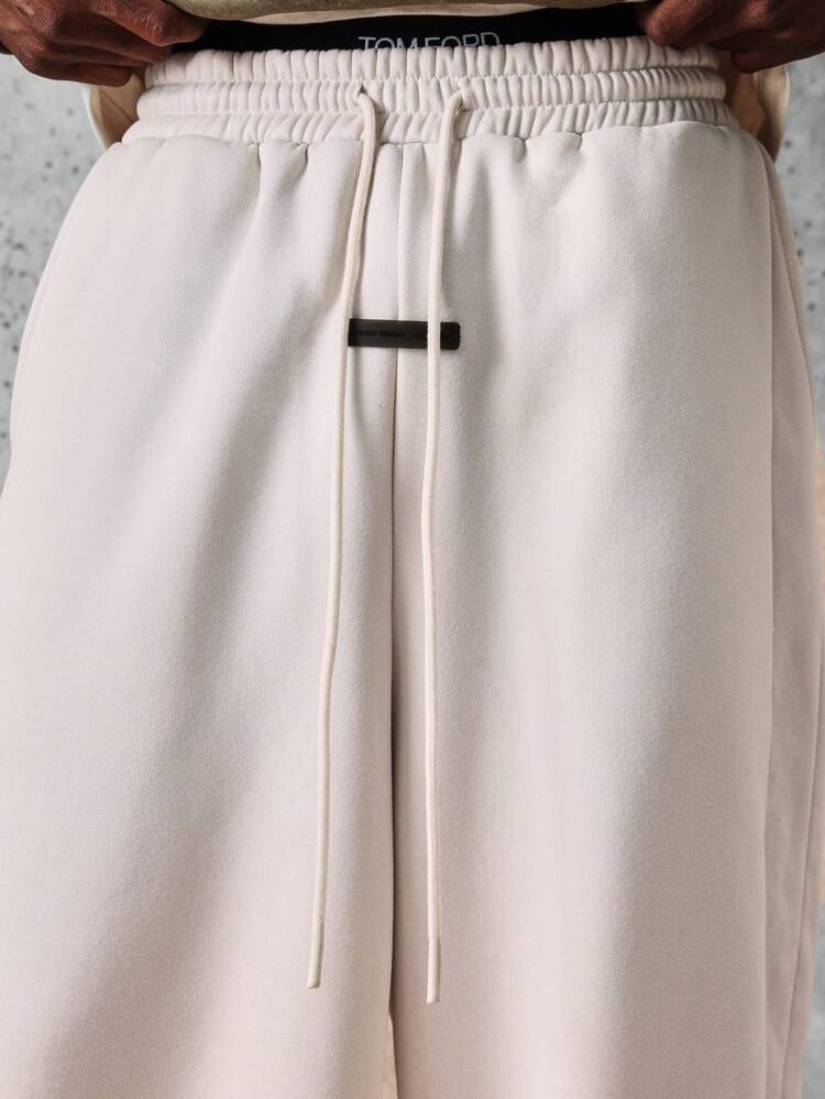 Pantaloni della tuta larghi con coulisse e polsini a coste