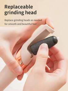 1PC Electric Foot File, USB Rechargeable Feet Callus Remover With 2 Speed Of Replacement Rollers & LED Lights, Professional Hard Skin Remover Foot Care Tools For Cracked Heels Calluses & Dead Skin, Suitable For Both Men And Women To Remove Dry Skin And Dead Skin On Feet 300mah - Multicolor - View 7