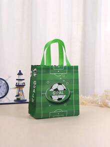 4/8/12/16/24 Túi Quà Tặng Chủ Đề Thể Thao Bóng Đá Kích Thước 23x22x11cm Túi Tote Vải Không Dệt Tái Sử Dụng Thích Hợp Cho Tiệc Sinh Nhật, Quà Tặng Mua Sắm Siêu Thị, Lễ Hội Sự Kiện - Nhiều màu - Xem 4