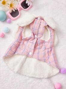 PETSIN Quần áo thú cưng, Váy cho chó, Váy công chúa, Quần áo bông mùa thu đông, Váy cho động vật nhỏ, Váy đầm dễ thương, Phụ kiện cho mèo, Phụ kiện cho mèo, Quần áo cho mèo, Giày cho chó, Phụ kiện cho mèo trong nhà, Đồ dùng cho mèo, Giáng sinh, Đồ dùng và phụ kiện cho thú cưng, Trang phục Halloween cho chó, Trang phục cho chó, Đồ dùng và phụ kiện cho chó con, Đồ dùng cho chó nhỏ, Trang phục Halloween - Hồng - Xem 2