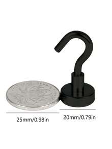 10个强力磁性S型挂钩，适用于邮轮、教室、冰箱、悬挂、舱房、烧烤架、厨房、车库、工作场所和办公室等。强力磁性挂钩，采用钕磁铁，方便悬挂，适用于邮轮、露营、烧烤架、厨房、冰箱、车库和墙壁等场所。 - 多色 - 查看 3