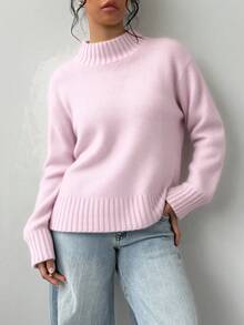 Plus Size Sweaters - Pink - View 1