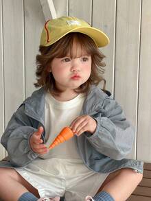 DAZY 女童纯色休闲连帽户外外套