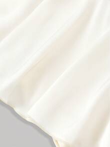 SHEIN MOD 女士杏色缎面蝴蝶结无袖上衣和迷你裙两件套 - 杏色 - 查看 8