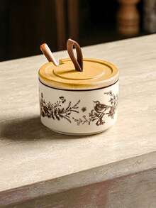 Cirelle French Style Ceramic Spice Jars - Elegant Set For Salt, Pepper & Seasonings, Kitchen Storage Essentials - Multicolor - View 6