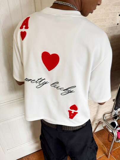 PAVTROS Men's Letter Print Round Neck Casual Loose Fit T-Shirt,Men T-Shirts,Vintage,Personalised ,Vacation,Men's,Party,Y2k,Summer,Festival,New Years,Search.