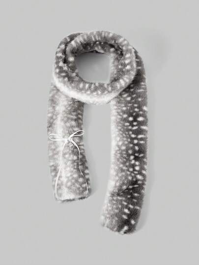 Fairycore 1 Stück grauer Y2K Babe Kawaii süßer Hirsch Anhänger Schal, modisches & minimalistisches Design, geeignet für Schule, Einkaufen, Pendeln, Weihnachten und andere Anlässe