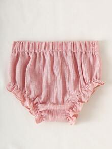 SHEIN 5pcs/Pack Baby Girls' Lightweight Floral Bloomers Casual Cute Training Pants Leggings, Summer - Multicolor - View 5