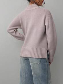 Plus Size Sweaters - Purple - View 2
