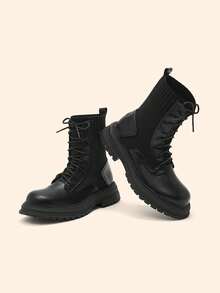 CUCCOO BASICS Women's Casual Versatile Ankle Boots For Daily Wear - Black - View 3