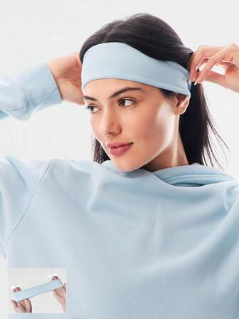 GLOWMODE FeatherFit™ Warm-Up Sweat-Wicking Stretchy Non-Slip Grips Headband Yoga Pilates Gym Workout Training Daily Active Wear