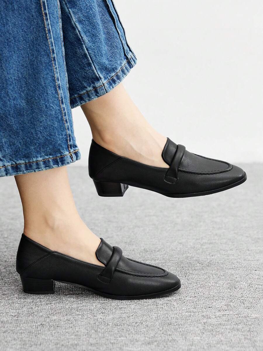 CUCCOO BIZCHIC Women's Pointed Toe Casual/Commute Slip-On Shoes - Black - View 1