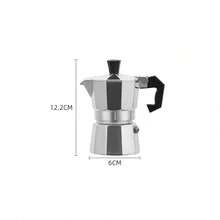 1pc Classic Italian-American Espresso Maker - 10.14oz Aluminum Stovetop Coffee Pot, Manual Operation, Perfect For Home & Restaurant Use Back To School - Multicolor - View 13