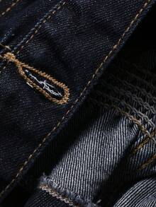 DAZY Young Girls Washed Casual Korean Style Retro Denim Blouse