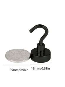 10个强力磁性S型挂钩，适用于邮轮、教室、冰箱、悬挂、舱房、烧烤架、厨房、车库、工作场所和办公室等。强力磁性挂钩，采用钕磁铁，方便悬挂，适用于邮轮、露营、烧烤架、厨房、冰箱、车库和墙壁等场所。 - 多色 - 查看 2