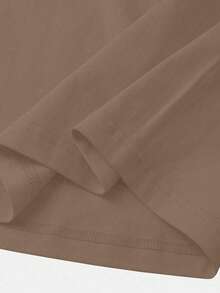 Resyla 男士休闲猫咪印花短袖T恤 - 棕色 - 查看 3