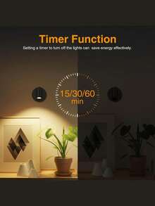 1个无线聚光灯，LED夜灯，3种颜色模式可选，USB供电，可充电壁灯，带遥控器，适用于艺术品和植物展示 - 彩色 - 查看 5