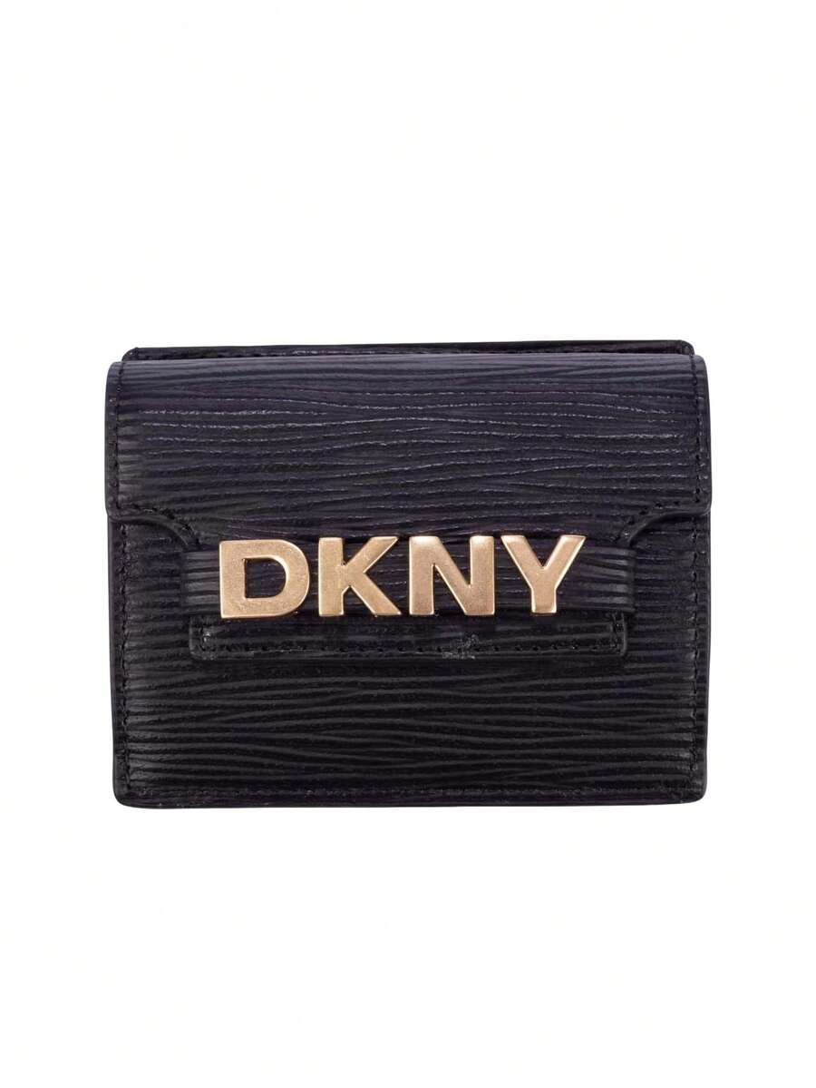 DKNY Avril Women Card Wallet Black - Black Yellow - View 1