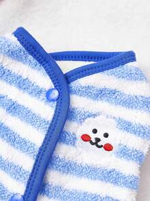 PETSIN 1 Áo khoác thú cưng 2 trong 1 lót nhiệt ấm áp dễ thương kèm dây xích cho mùa thu/đông - Màu xanh lam - Xem 4