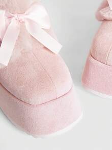 Sugerpunk 女士厚底可爱街头风校园中筒靴 - 淺粉色 - 查看 5