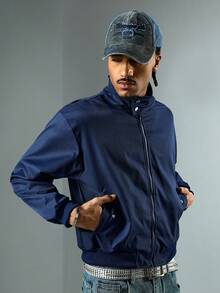 ROMWE MEN Men's Plaid Casual College Style Jacket, Autumn/Winter - Multicolor - View 3