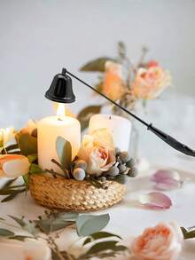 Madebyblanc 1Pc Candle Accessory Set Candle Extinguisher Stainless Cutter Trimmer Candle Trimmer Tool Home Decor For Party Wedding - Multicolor - View 8