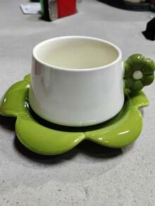 Ceramic Mug Coffee Cup With Saucer, High-Value Exquisite Retro Latte Art Cup, Elegant Afternoon Tea Cup For Women - Multicolor - View 12