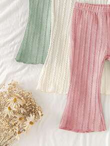 SHEIN 3PCS Baby Girls Bottoms - Multicolor - View 6