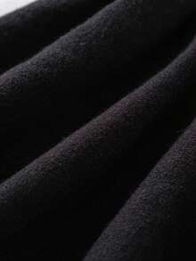 Souflis Souflis 女童休闲纯色毛衣半身裙套装，百褶裙，可爱童裙，粉色半身裙，黑色半身裙，女童黑色半身裙，百褶裙，黑色百褶裙，黑色半身裙 - 黑色 - 查看 5