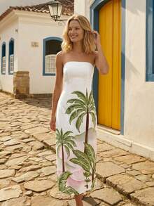 CAJUNI Palmeira Resort Long Dress Series Chic Vacation - Multicolor - View 5
