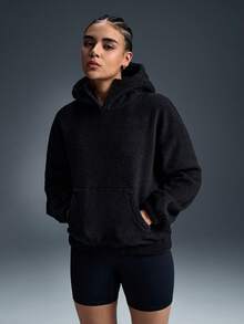 Powerista Moletom Forrado Térmico Grosso para Mulheres, Outono/Inverno - Preto - Visão 3